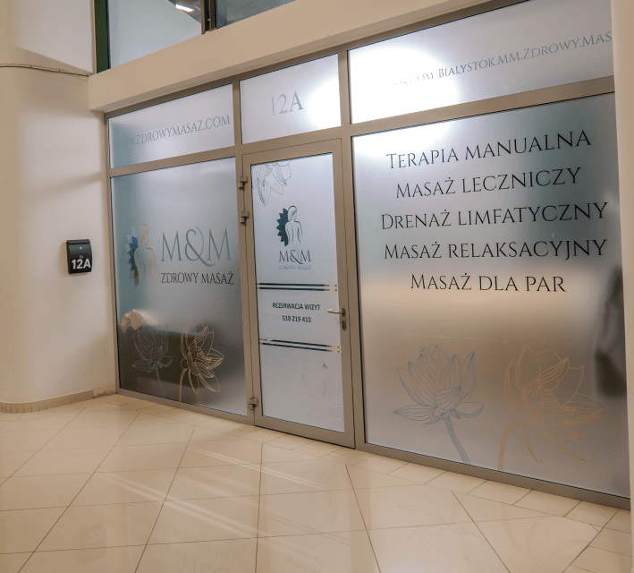 Zdjęcie przedstawiające wejście do gabinetu M&M Zdrowy Masaż